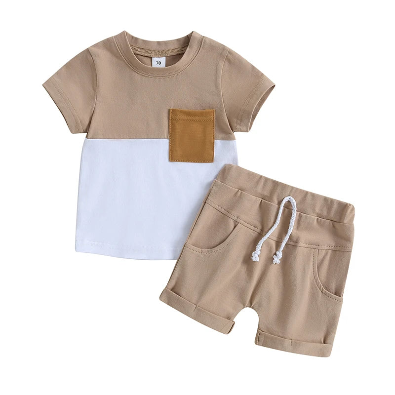 DAAY BABY Casual Short Sleeve T-shirt Tops & Shorts