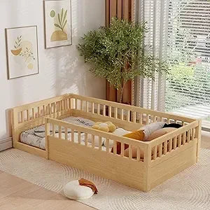 DAAY BABY Montessori Bed Twin Size with Gate