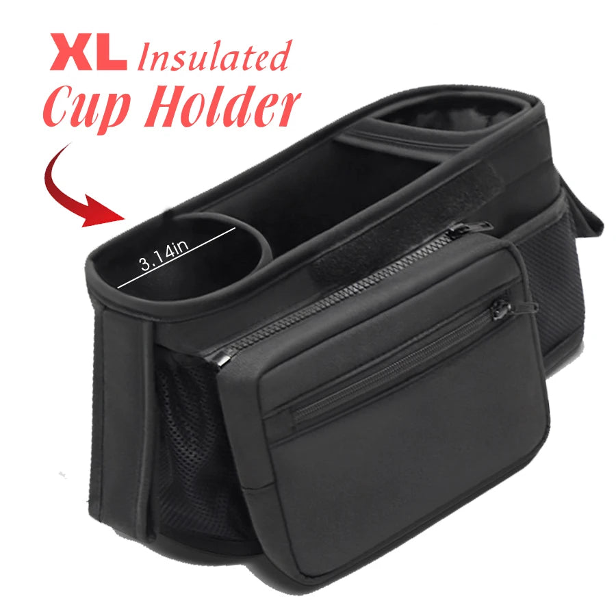 DAAY BABY Stroller Organizer with 2 Insulated Cup Holder