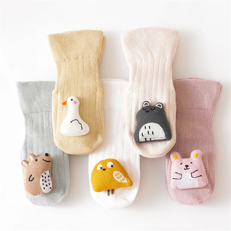 DAAY BABY Anti-slip Socks (5Pairs/Lot Cotton)