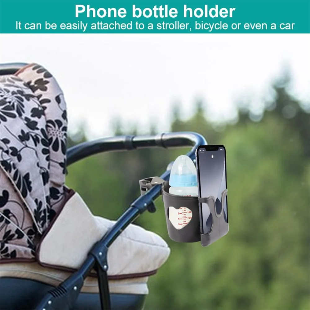 DAAY BABY Stroller Cup Holder and Phone Holder