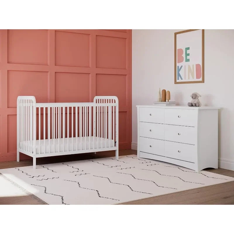 DAAY BABY Nursery 6 Drawer Double Dresser