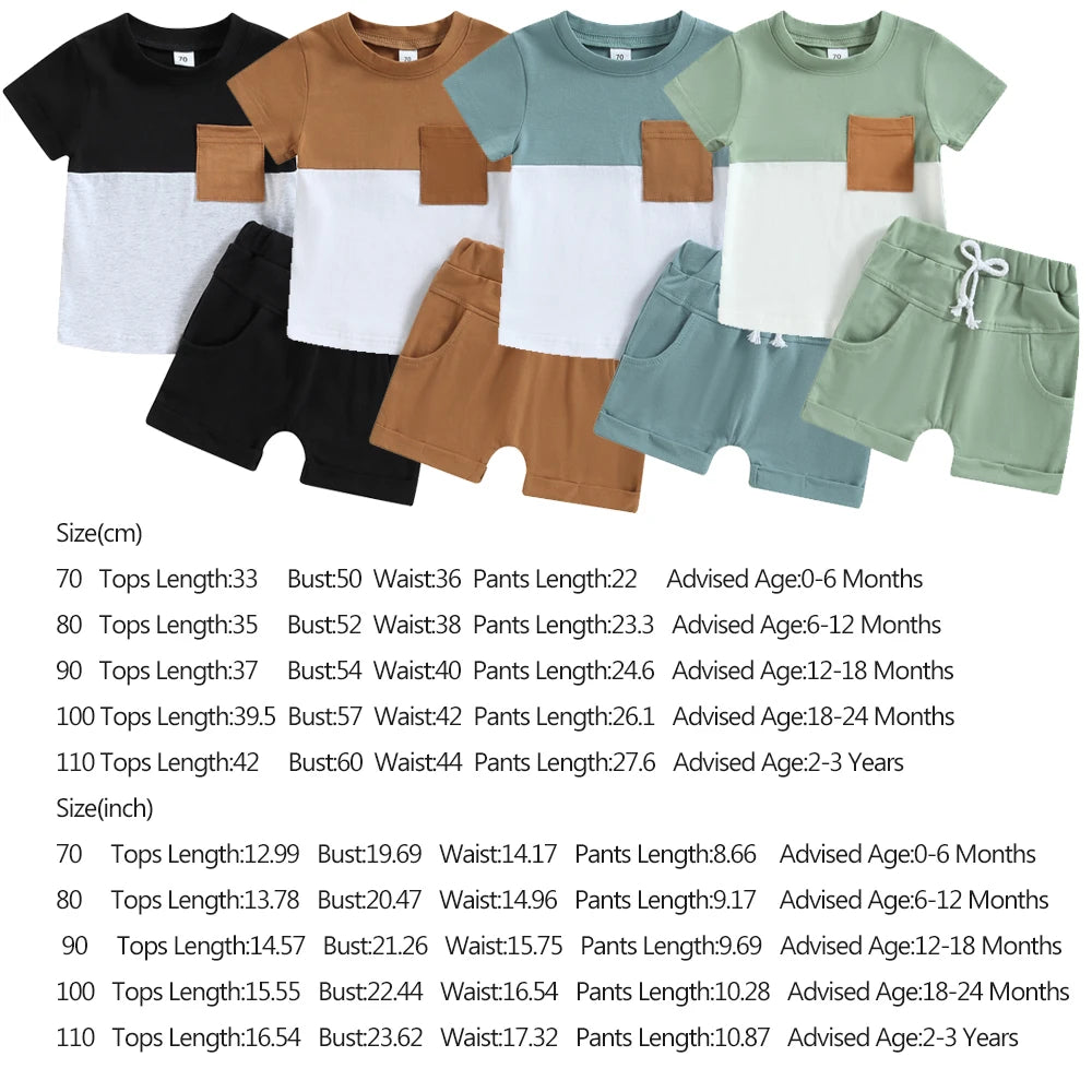 DAAY BABY Casual Short Sleeve T-shirt Tops & Shorts