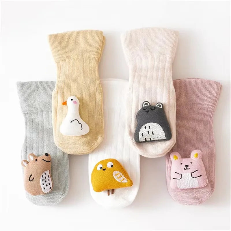 DAAY BABY Anti-slip Socks (5Pairs/Lot Cotton)