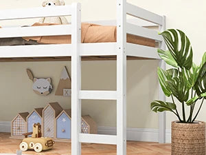 DAAY BABY Twin Loft Bed with Slide