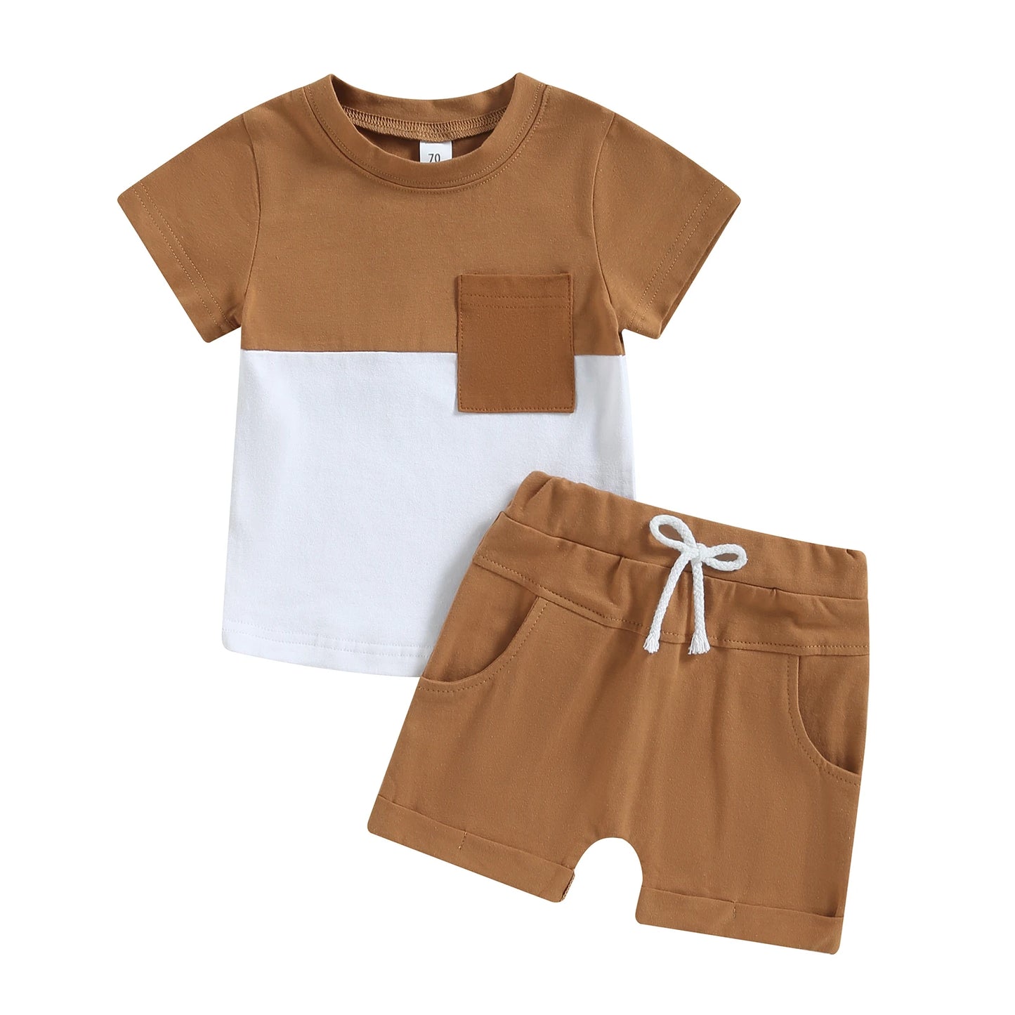 DAAY BABY Casual Short Sleeve T-shirt Tops & Shorts