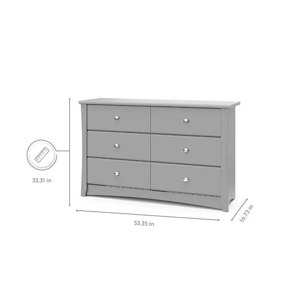 DAAY BABY Pebble Gray Nursery Dresser