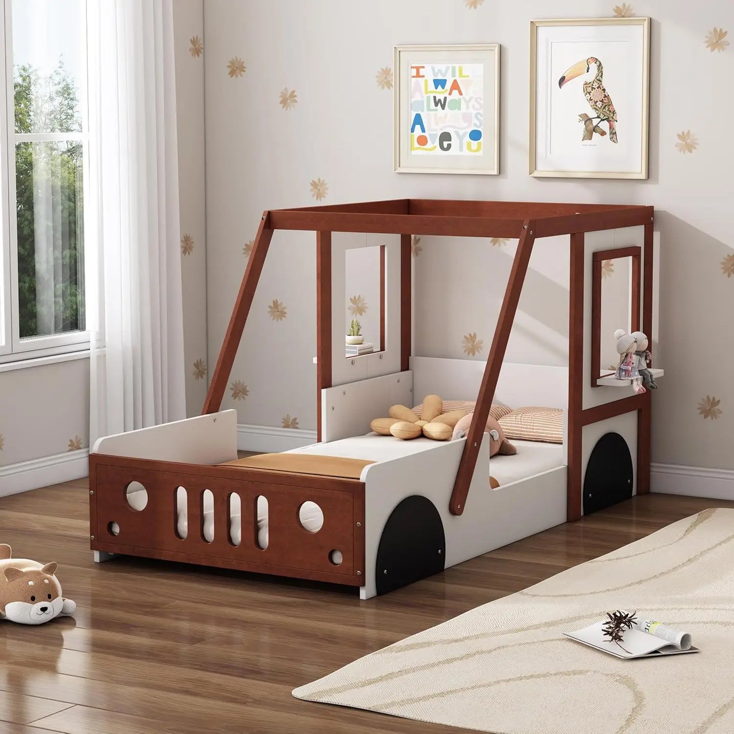 DAAY BABY Twin Size Car Bed Frame