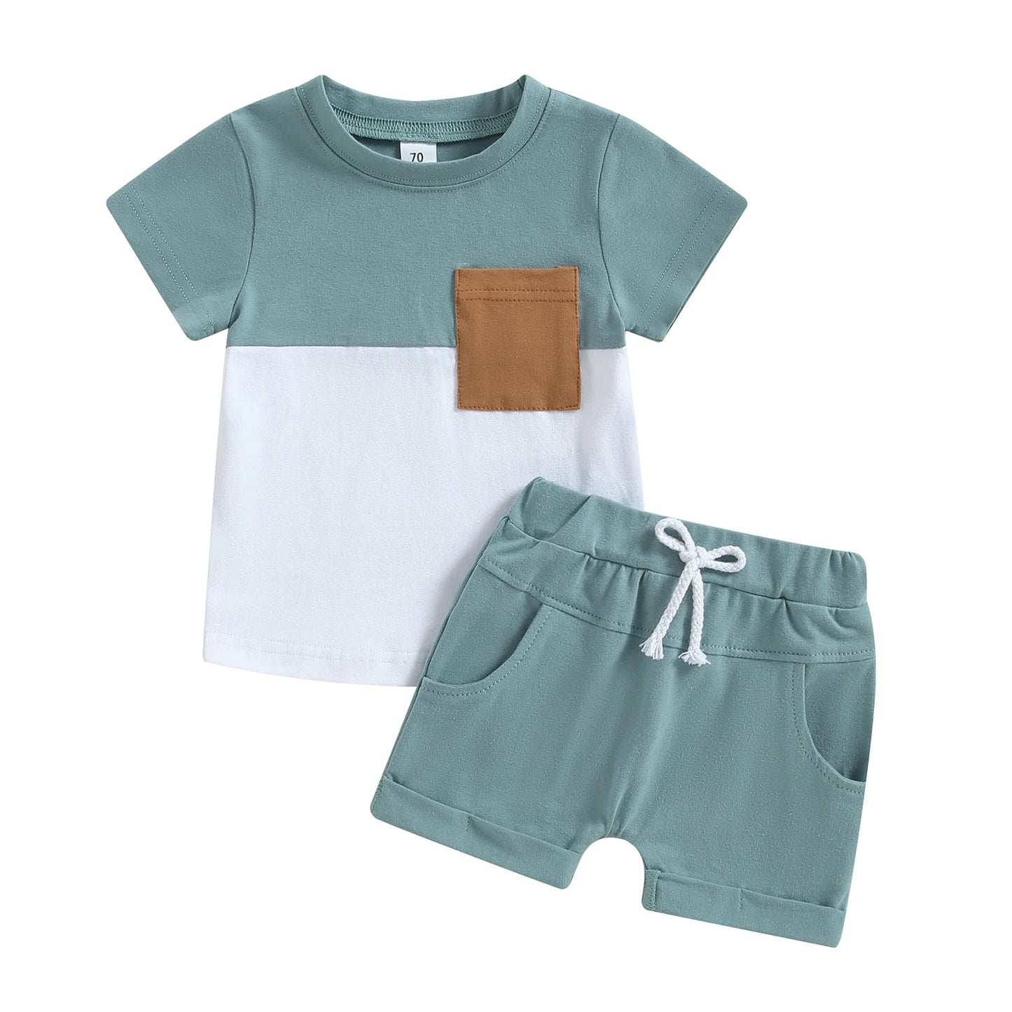 DAAY BABY Casual Short Sleeve T-shirt Tops & Shorts