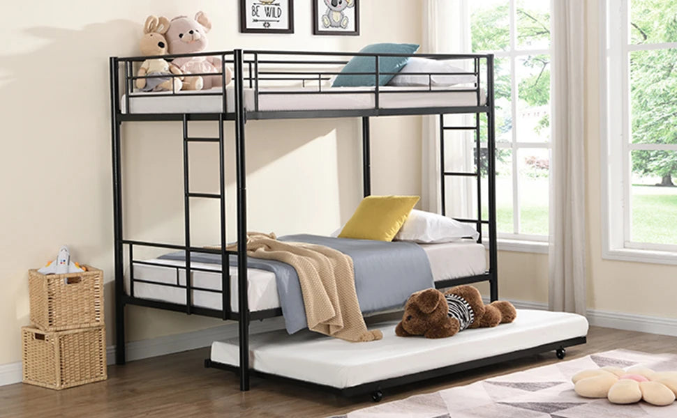 DAAY BABY Twin Over Twin Metal Bunk Bed